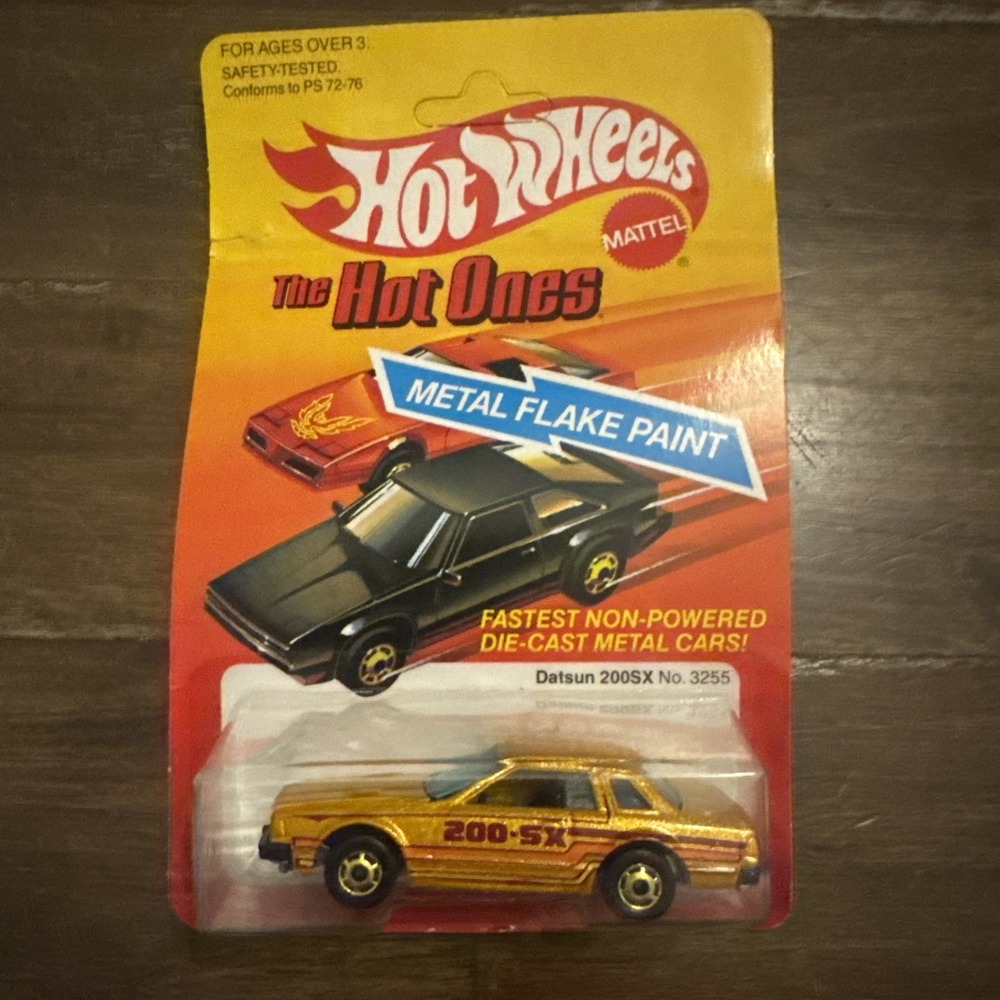 Vintage 1982 Hot‎ Wheels The Hot Ones Datsun 200SX #3255 New Rare Card Mattel